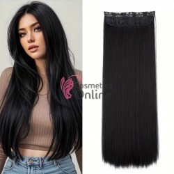 Extensie de par cu 5 Clips On delux dubla dreapta de 70 cm, Brunet 3621